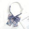 Fashion JK Bowtie Women College Student Collar Tie Cotton Plaid Bowknot Lolita Girls Adjustable Butterfly Anime Cosplay Cravat
