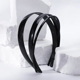 1 Piece Simple Women Headbands Fashion Head Band for Girls  Solid Black Color Casual Hair Accessories Plastic Headbans Wholesale
