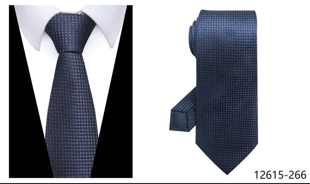 100% Silk Brand Purple Tie Men Necktie High Quality Mix Colors Silk 7.5 cm Gravatas Accessories Wedding April Fool's Day