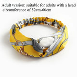 European and American silk elastic elastic cross headband, stylish, simple and versatile headband for parents and children