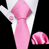 Men Neckties Tie Classic Handkerchiefs Plaid Necktie Cufflinks For Men Blouse Business Wedding Accessories Woman Collar Man Gift