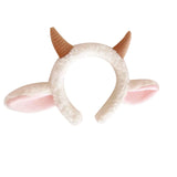 Bands Plush Sheep Ears Horn Bands Cartoon Hair Hoop Lamb Costume Accessory