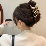 2023 New Fashion Metal Geometric Hair Claw Clip Trendy Hair Clips Hair Clamps Hairpins Party Hair Accessories For Women Headwear