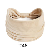 Headbands for Women Cotton Wide Headwrap Yoga Workout Hairbands Elastic Sport Head Bands Turban Bandana Bandage Hair Accessories