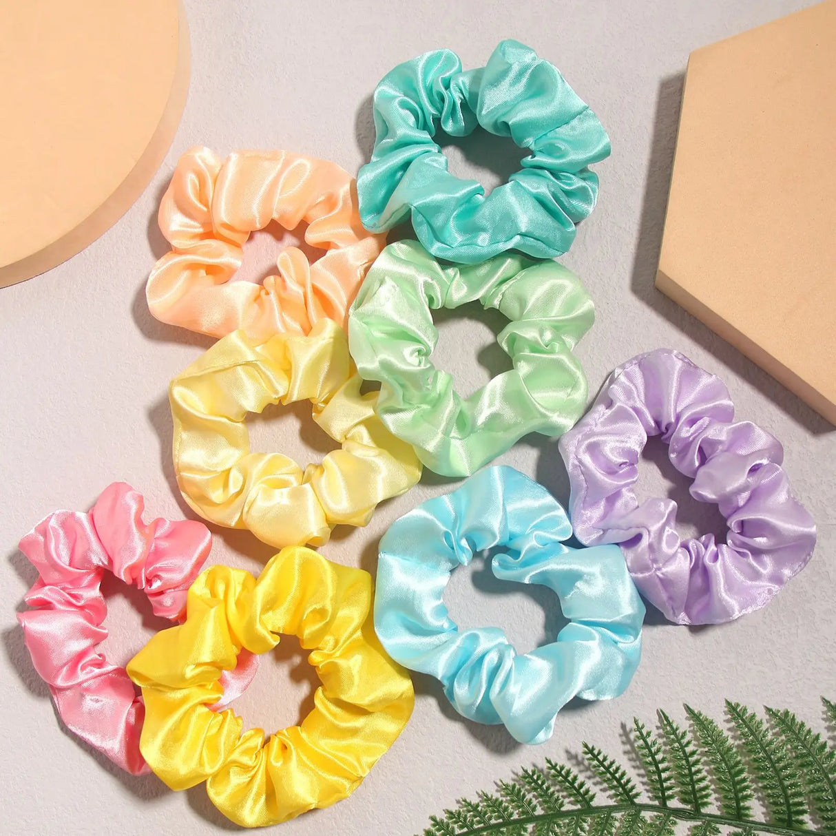 2155Pcs Girls Colorful Hair Bands Set Nylon Elastic Rubber Band Satin Scrunchies Children Ponytail Holder Kids Hair Accessories