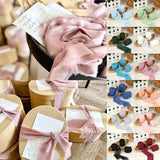 5 Meters Chiffon Silk Ribbon for Craft Handmade Frayed Edged Wrapper Ribbon Wedding Bouquet/Gift/Invitation/Home Decorations