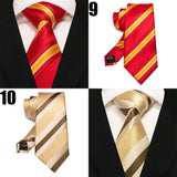 EASTEPIC Men's Gifts of Striped Ties Red Neckties for Gentlemen in Fine Apparel Fashionable Accessories for Social Occasions