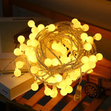 LED Light String Fairy Bubble Ball Light Festive Light Garland EU/US  Plug Indoor Christmas Wedding Outdoor Garden Decoration