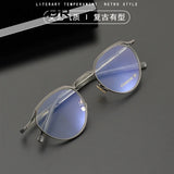 Top Quality Acetate Titanium Optical Glasses Frame Luxury Vintage Computer Eyeglasses Designer Ultra-Light  Eyewear