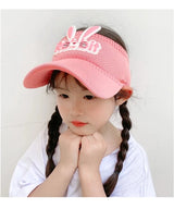 2023 New Kids Sun Hats Children Summer Visors Cute Rabbit Wings Bunny Hat Summer Hat for Kids Boys Girls Hats 3-12years Old