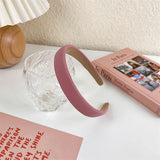 2022 Gentle Pink Womans Hairbands Girl Sweet Plush Wide Side Sponge Headband Hair Hoop Fashion Simple Solid Color Hair Accessory
