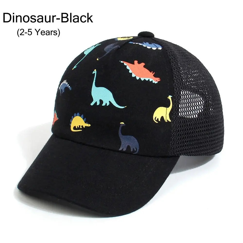 Printed Dinosaur Kids Sun Hat Toddler Baseball Hat for Baby Boys Girls Cap Age 0-5Y Sun Hat