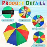 Children Rain Umbrella Hat Portable Foldable Outdoor Headwear Shade Head Hats Cap Beach Sun Camping Kids Waterproof Fishing K5F9