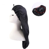 Unisex Elastic Bonnet Long Hair Sock Dreadlock Braids Cap Sleep Hats Head Wrap Turban Night Cap Hair Care Nightcap for Women Men