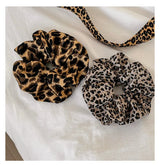 Leopard Print Scrunchies Hair Tie Hairs Rope High Elasticity Elastic Hairs Band Ponytail Holder Elegant Women Hair Accessories