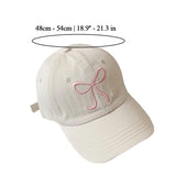 Sweet Bow Baby Girl Baseball Caps Pink White Children Sun Hat High Ponytail Kids Boy Sun Hats Adjustable Outdoor Travel Caps New