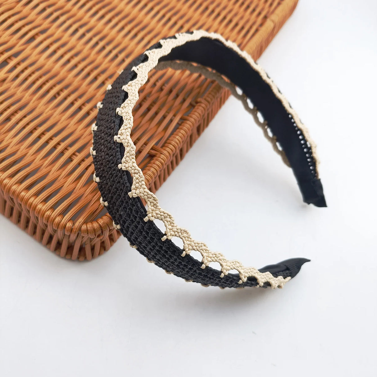 Fashion Headband Women Hair Bands Broadside Wool Raffia Cross Knot Headbands Girls Hair Band Hair Accessories Headwear
