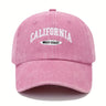 1PC Embroidered Baseball Cap On The West Coast Of California Vintage Style Pointed Hat Lightweight Hat Sun Resistant Sport Hat