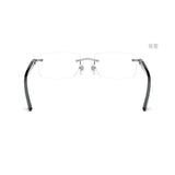 Frameless Horn Pure Titanium Glasses Frame with High-grade Natural White Horn Temples Can Be Matched with Myopia and Presbyopia.