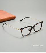 High Quality Luxury Glasses Ultra Light Pure Titanium Men's Eyeglass Frames High-Quality Acetate Prescription Eyeglass Frames