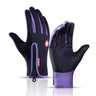 Autumn Winter Motorbike Gloves Men Women Windproof Anti-slip Touchscreen Fleece Keep Warm for Work Gloves Men Sports Bike Black
