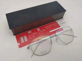 Denmark Brand Titanium Glasses Frame Men Women Double-Beam Square Eyewear Screwless Handmade Eyeglasses Frames Edwin Oclus De
