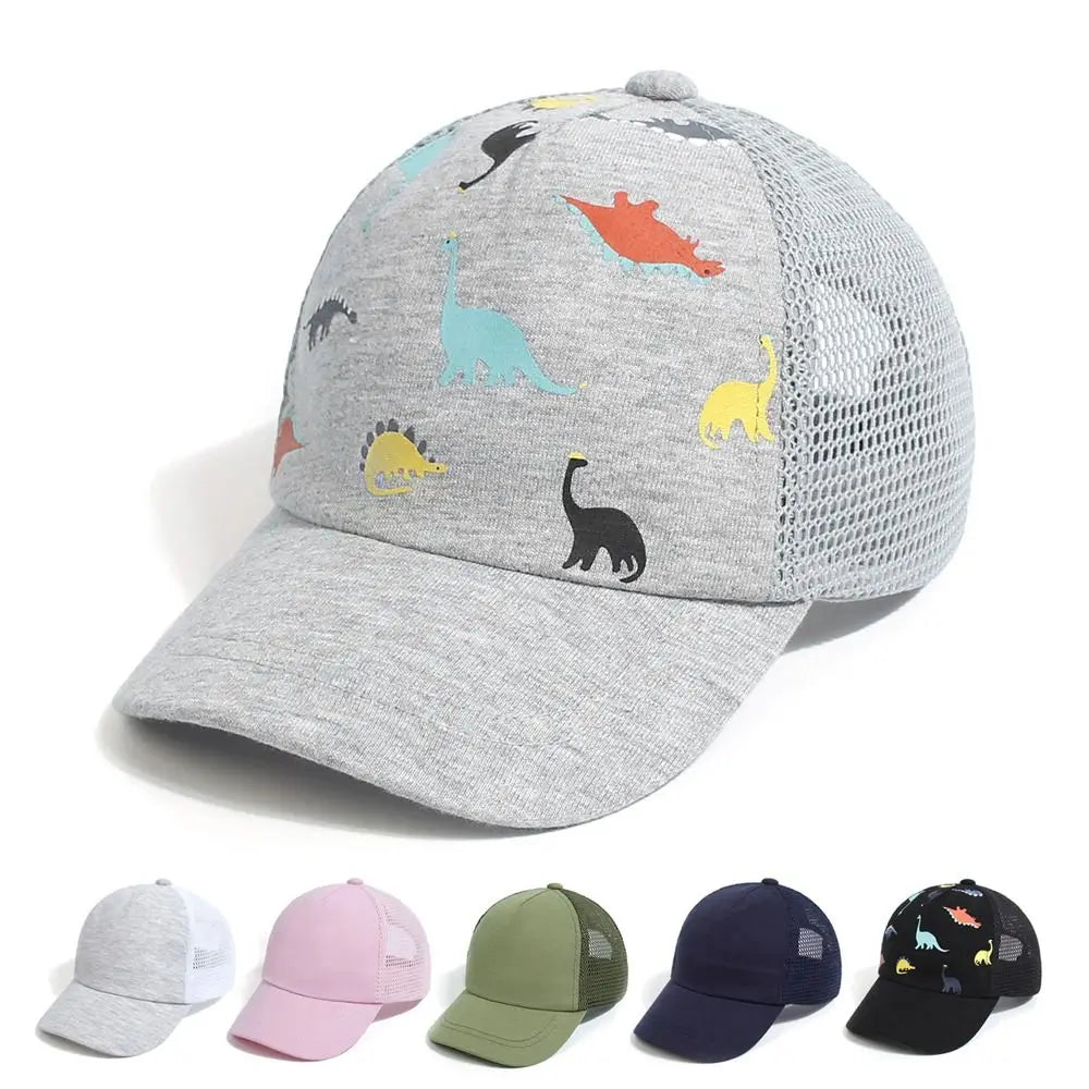 Printed Dinosaur Kids Sun Hat Toddler Baseball Hat for Baby Boys Girls Cap Age 0-5Y Sun Hat