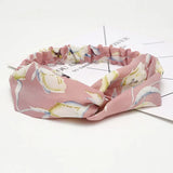 Women Headband New Fashion Hair Bands Bohemian Cross Elastic Hair Band For Ladies Black Purple Female Head band Hair Accessories
