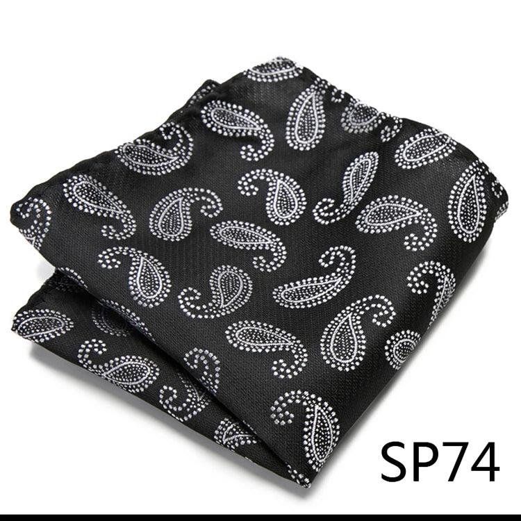 Pocket Square Handkerchief Nice Handmade Woven 100% Silk Hanky Pocket Square Printed  hombre Pink Office Clothing accessories