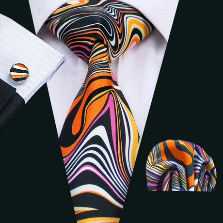 Famous Brand Cravate 2018 New Printed Tie Neck Ties For Mens Wedding Tie 8.5cm Width Mens Gravata Party Neckties For Wedding