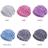 Women Men Sleeping Hat Baggy Beanie Satin Lined Night Unisex Sleep Cap Hair Care Bonnet Hair Loss Nightcap Pullover Hat Headwear