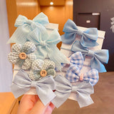 10pcs Hair Accessories Girls Scrunchies Aesthetic Lacos De Cabelo Infantil Bands Kids Headbands Bandes Bandeaux Elastiquec Cute