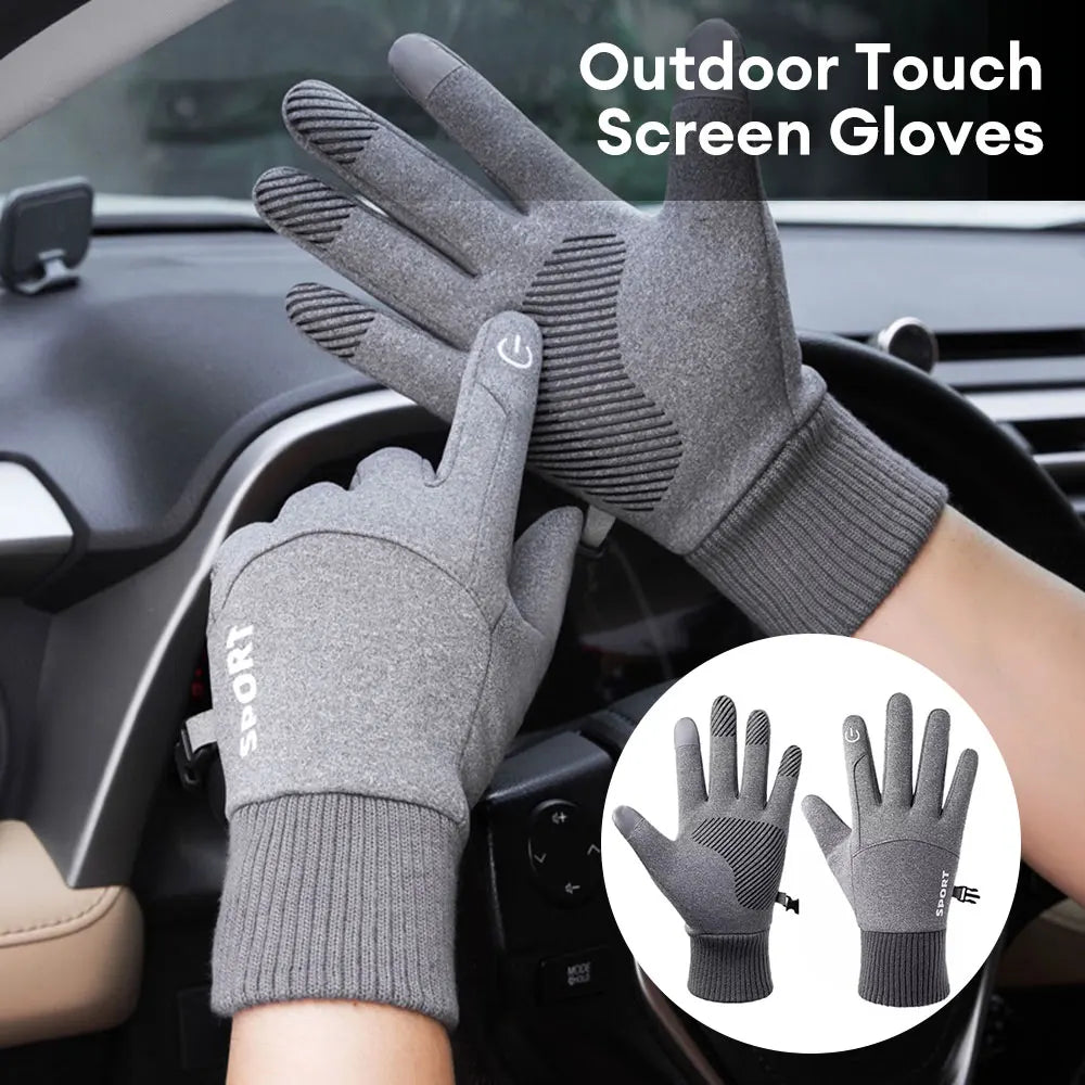 Winter Waterproof Women's Gloves Touchscreen Windproof Sports Fishing Driving Motorcycle Ski Non-slip Warm Cycling Men Gloves