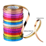 1pc 10Meter/Roll 5mm Balloon Ribbon Party Birthday Wedding Accessories DIY Decoration Satin Ribbons Craft