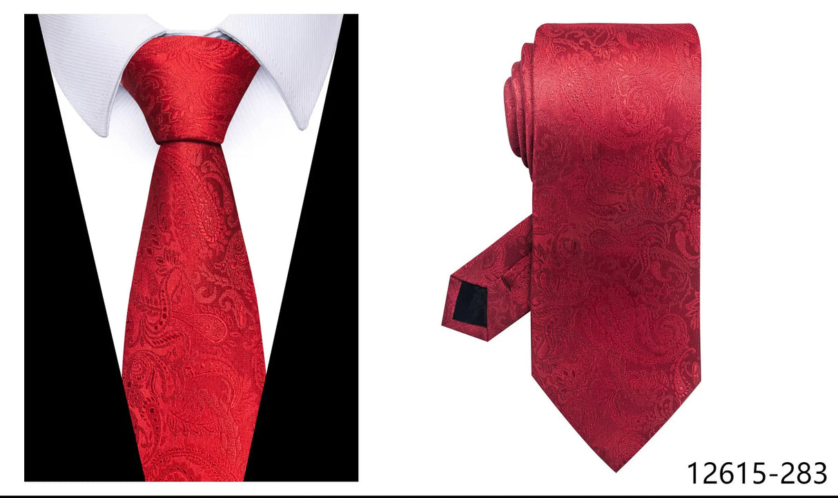 100% Silk Brand Purple Tie Men Necktie High Quality Mix Colors Silk 7.5 cm Gravatas Accessories Wedding April Fool's Day
