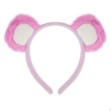 Lovely Plush Bear Ear Headband for Women Girl Birthday Party Gathering Headpiece School Event Accessory Stage Hairhoop