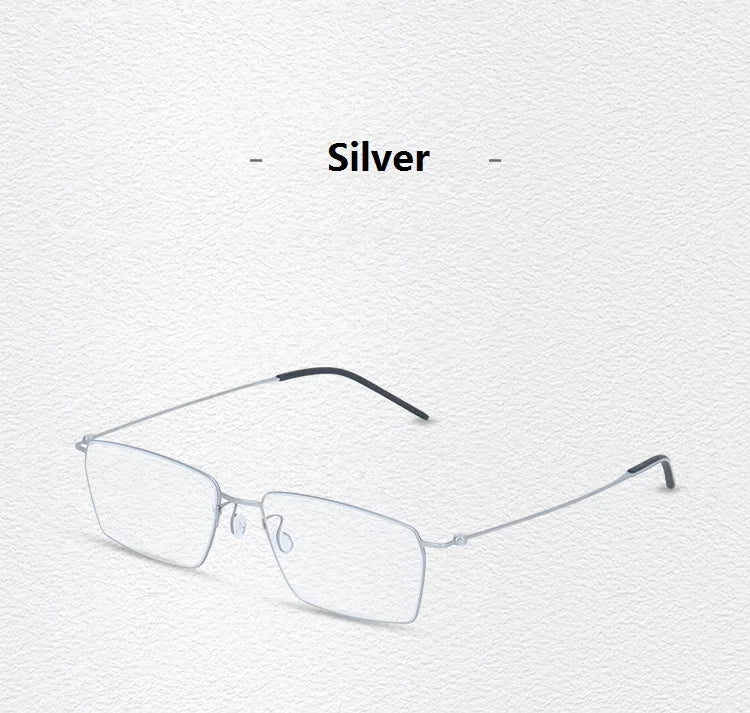 Pure Titanium Glasses Frame Men Women Eyewear Frames Eyeglassess Square Business Classic Design Screwless Denmark Brand