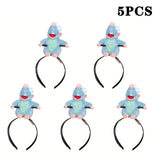 5PCS Headband Cartoon Mouse Hairband New Cartoon Plush Doll Headband French Wide-brim Hairpin Photo Headwear Creative Girl Gift