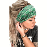 Bohemian Hair Bands in Europe and America, Dotted with Datura Flowers, Elastic and Sweat Absorbent, and Fashionable Headdrdresse