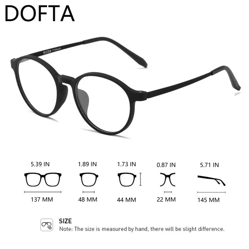 DOFTA Ultralight TR90 Glasses Frame Men Optical Myopia Eyeglasses Male Plastic Titanium Prescription Eye Glasses 5196A