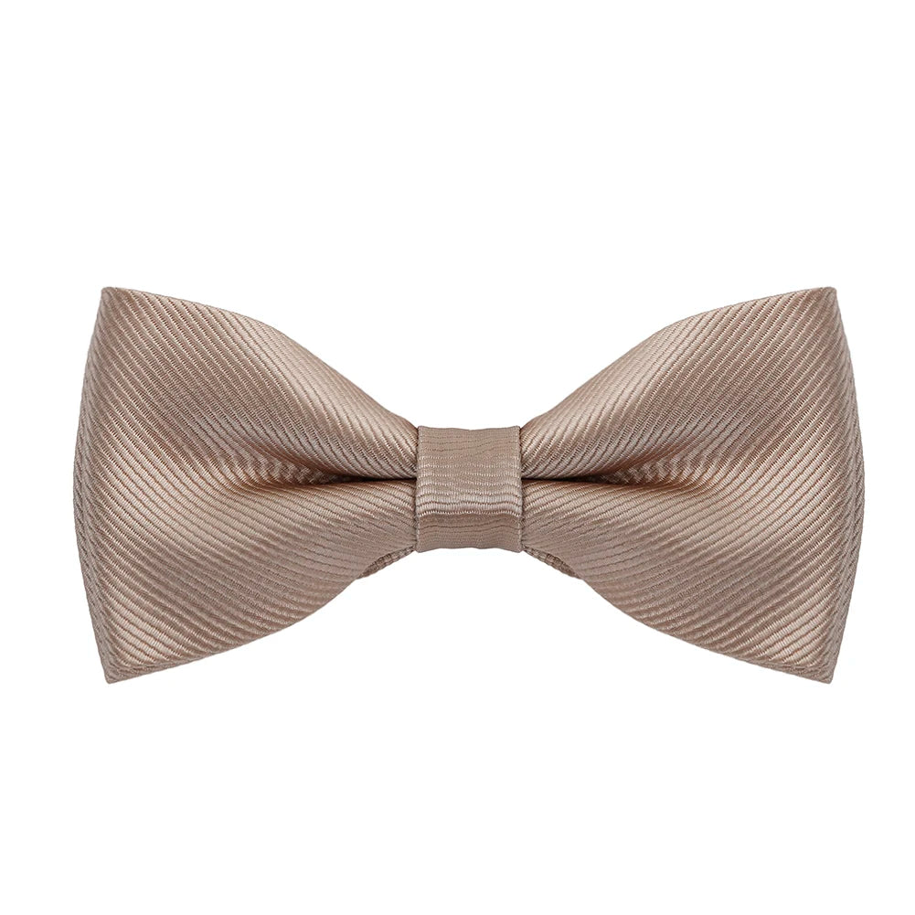 HUISHI Bow Ties For Men Solid Stripe Black Pearl White Bowtie Elegant Mans Bussiness Wedding Party Accessories Butterfly Bow