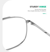 Pure Titanium Eyeglass frames Men Ultralight Square Men's Glasses Frames Business Decorative Eyewear Titanium Fake Eyepieces Men