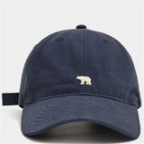 Outdoor Fashionable Unisex Retro Polar Bear Embroidered Baseball Cap New Style Versatile Big Head Circumference Duckbill cap