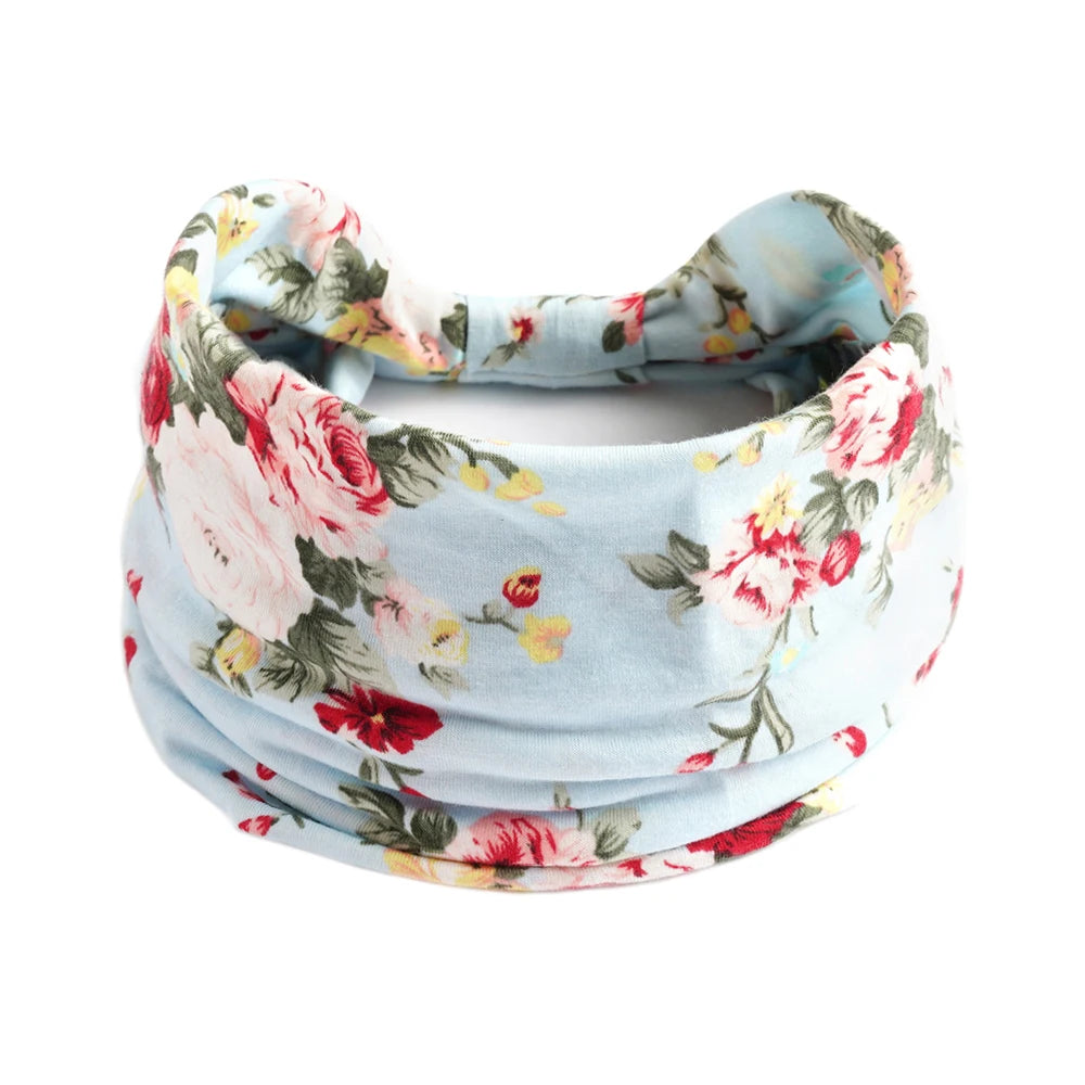 Women Hair Bands Headband Bohemian Sports Run Bandage Elastic Girl Wide Headband Print Wide Headwrap Headpiece Hairband Ladies