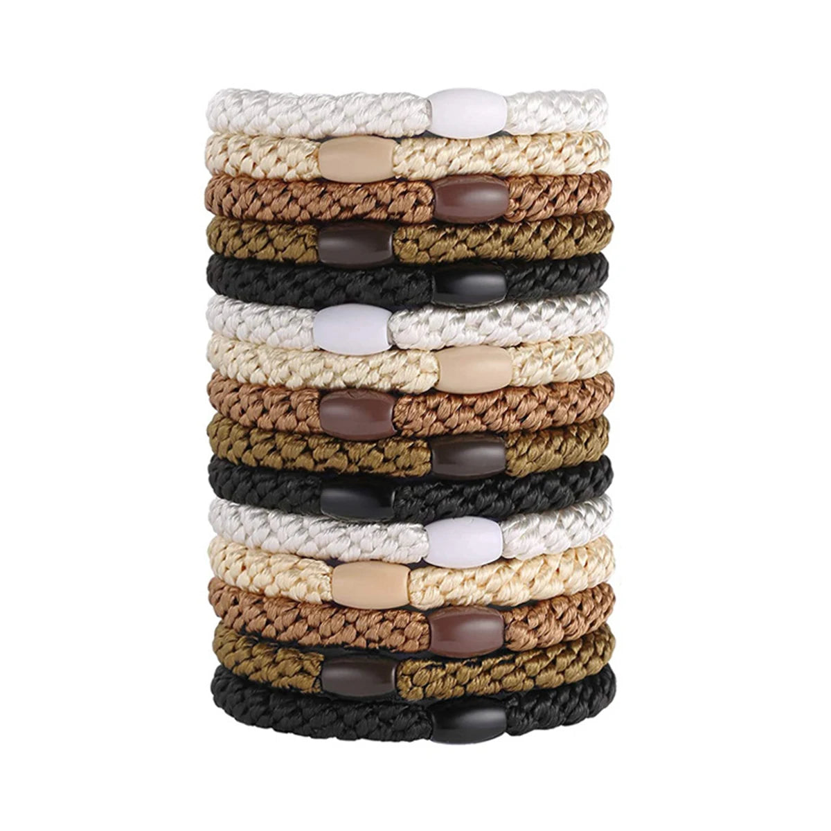 Hairbands, 10 Pack, Fashion, Solid Color, Braided Hairbands, Women, Soft Elastic, No Damage, Ponytail Hairbands