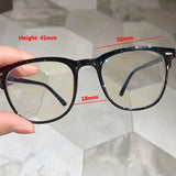Anti Blue Light Optical Glasses Ultra Light Graduated Lenses Near Sight Prescription Glasses Men Ladies Square Myopia Eyewear