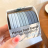 Nylon Rubber High Elastic Hair Bands Hair Ties Women Girls Candy Basic Ponytail Holder Scrunchies Gum Ropes Hair Accessories Set
