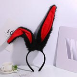 Girls Plush Long Rabbit Ear Hair Bands Headwear Headband Dress Accesorios Women Girl Cosplay Lolita Cosplay Hair Accessories