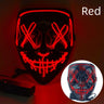 Cosmask Halloween Neon Mask Led Mask Masque Masquerade Party Masks Light Glow In The Dark Funny Masks Cosplay Costume Supplies