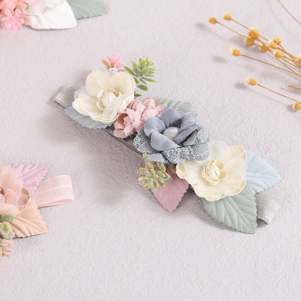 Baby Headbands for Toddlers Infant Beautiful Artificial Flowers Hair Bands for Baby Girls Sweet Cute Head Bands Hair Accessories